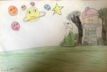 Disegni del Sistema Solare ispirati dal racconto dei burattini