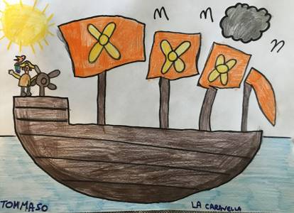 Disegni e bussole realizzati dopo l’incontro su Giovanni da Verrazzano