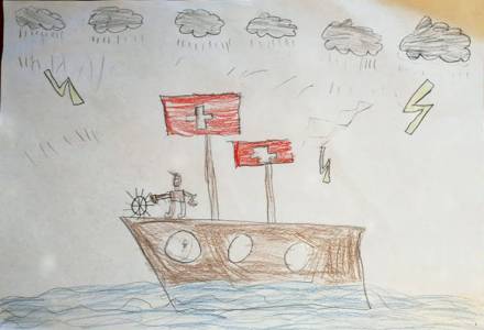 Disegni e bussole realizzati dopo l’incontro su Giovanni da Verrazzano