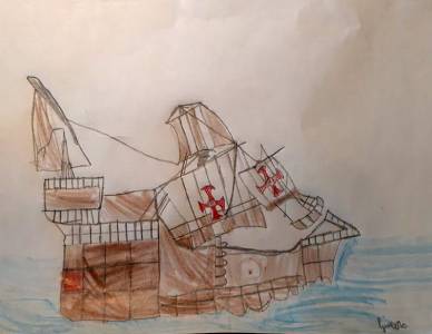 Disegni e bussole realizzati dopo l’incontro su Giovanni da Verrazzano