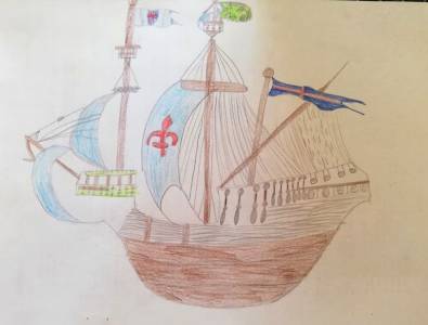 Disegni e bussole realizzati dopo l’incontro su Giovanni da Verrazzano