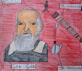 Disegni e strumenti realizzati dopo l’attività La Sacca di Galileo