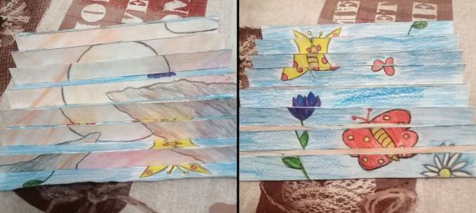 Disegni e strumenti realizzati dopo l’attività La Sacca di Galileo