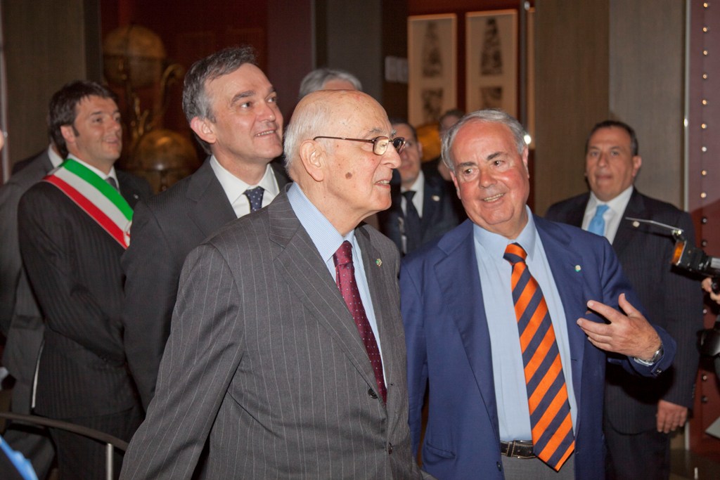 President Giorgio Napolitano at the Museo Galileo