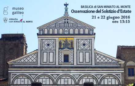 Summer solstice in San Miniato al Monte 2016