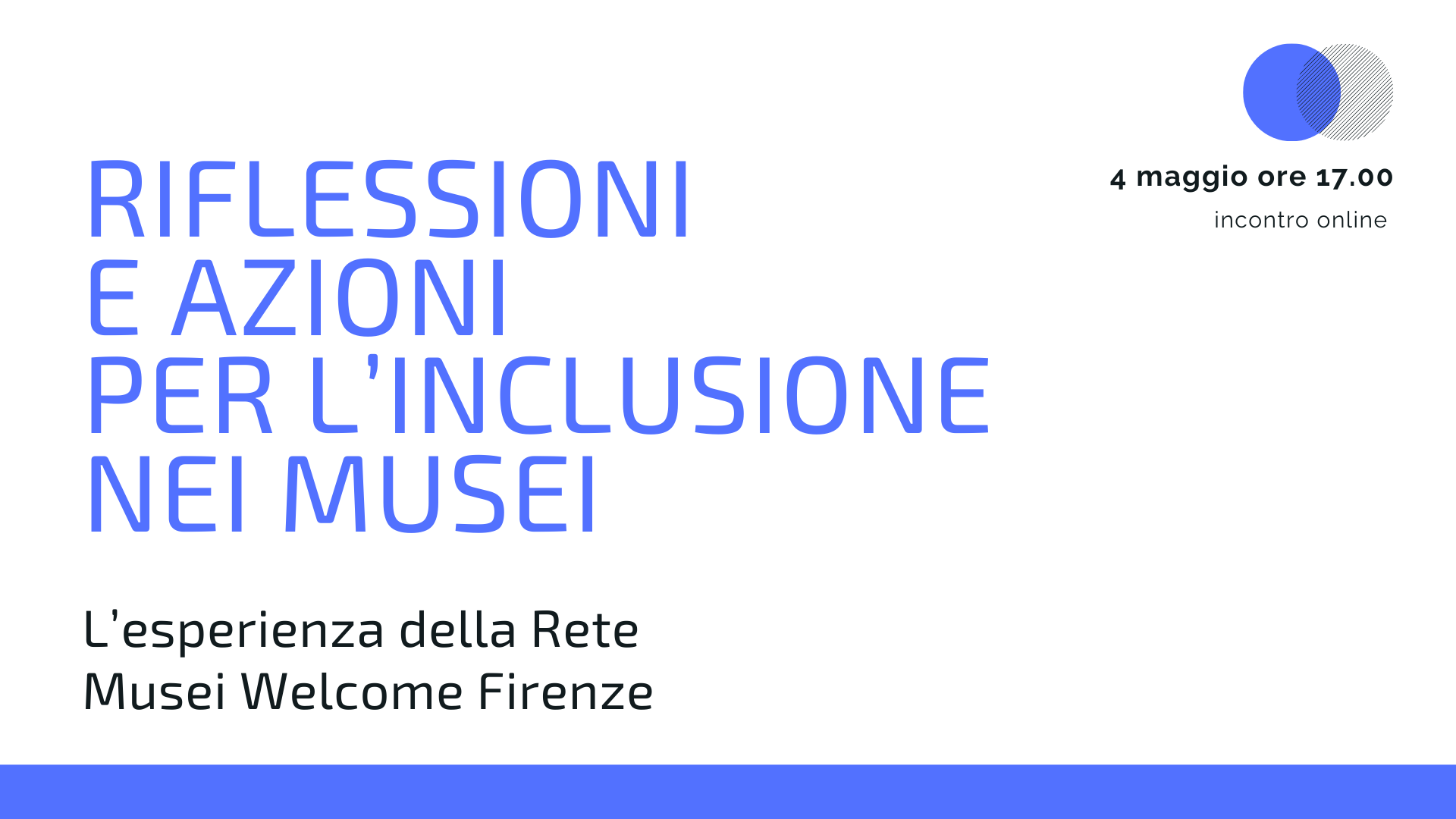 Incontro Welcome 4 maggio 2021